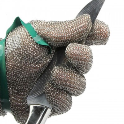 Chinese supplier anti-cut five fingers stainless steel safety gloves