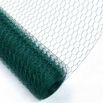 High quality cheap price 1''PVC coated hexagonal wire mesh for rabbit cage