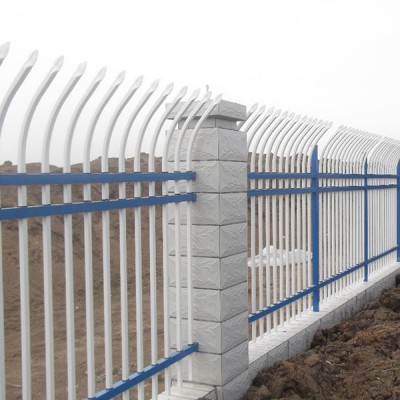 Galvanized and PVC coated zinc steel guardrail for building fences