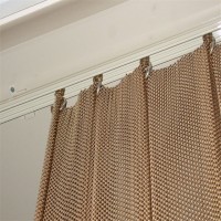 Low price easy install decorative rooms/restaurant metal mesh curtain