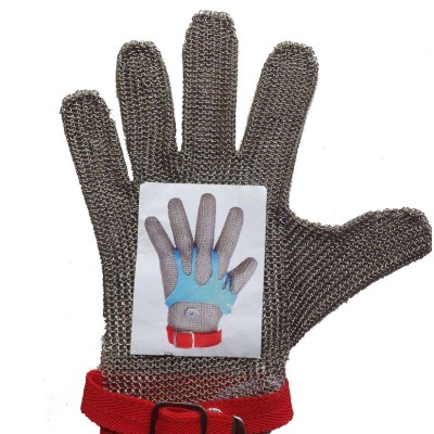 Butcher protection anti-cut 304 stainless steel mesh metal safety gloves