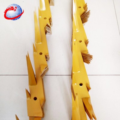 Cheap Price Color Painted 1.25m Medium Size Wall Spike Iron Fence For Sale/ Anti Climb Wall Spikes