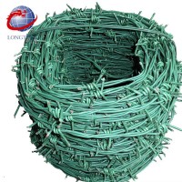 Anti-thief ready to ship 12# x12#/14# x14# spot PVC coated barbed wire