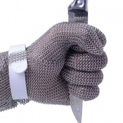 Multi-purpose anti-cut five fingers 304/316 stainless steel safety gloves