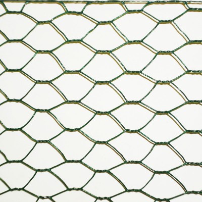 High Quality 3/8" White Galvanized And Plastic Coated Hexagonal Metal Fencing Mesh(factory)