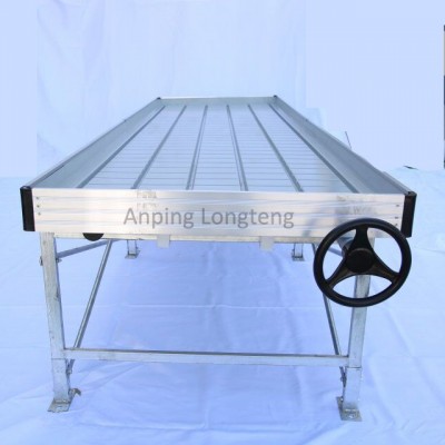 High Quality Size 4ftx8ft Rolling Ebb Flow bench for greenhouse